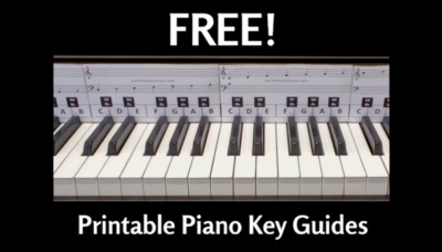 printable piano key guides