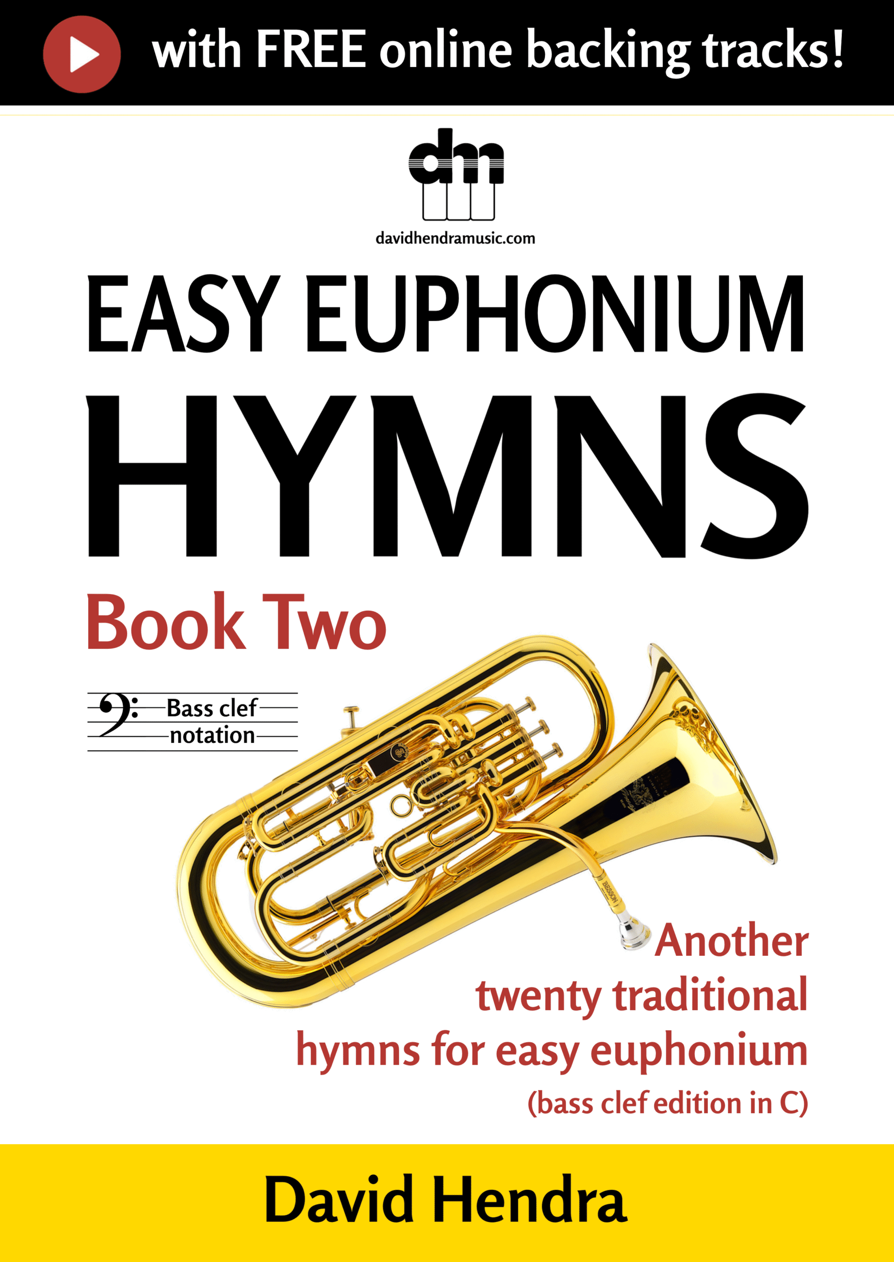 Easy Euphonium (BASS CLEF) Hymns 2 COVER 2025-06 front only