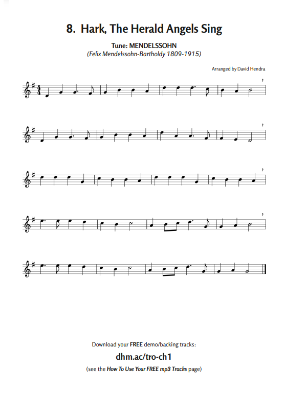 trombone (treble clef) carols 1 sample