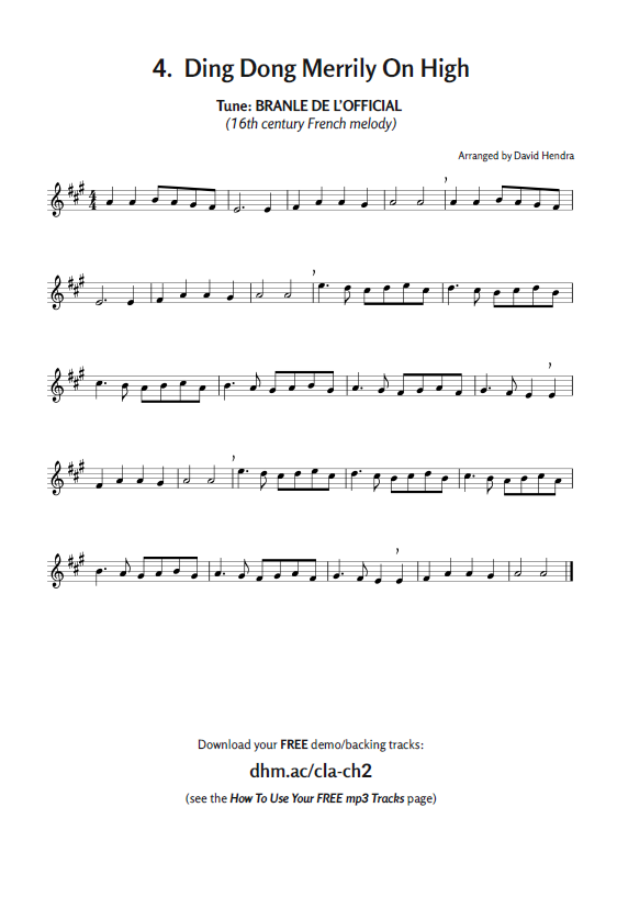 clarinet carols 2 sample
