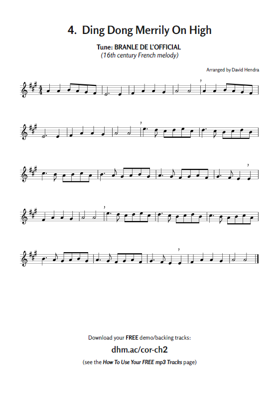 cornet carols 2 sample